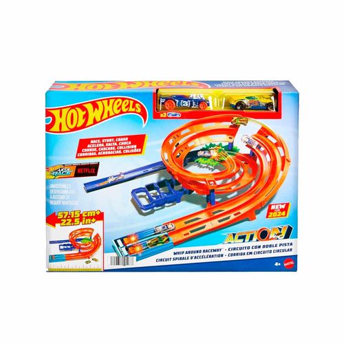 Pista Action Circuito Giro Veloz Hot Wheels Multicolor HTK17