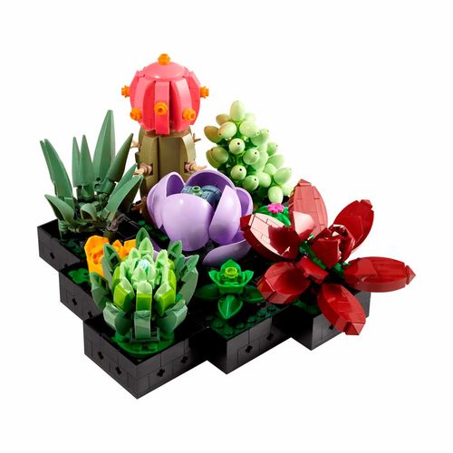 Set de suculentas armable Lego multicolor 10309