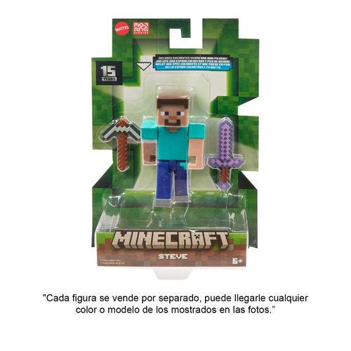 Mini Figura De Vanilla Minecraft Mattel Multicolor GTP08