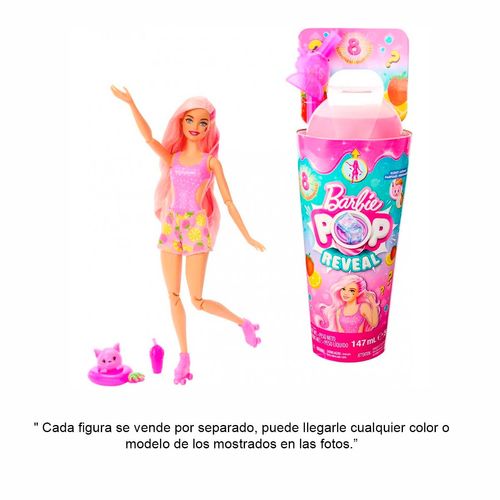 Muñeca Pop Reveal Serie De Frutas Barbie Multicolor HNW40