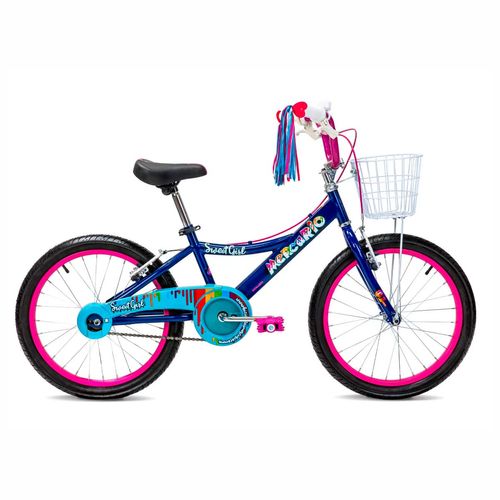 Bicicleta Infantil Para Niña R20 Mercurio Multicolor 301011