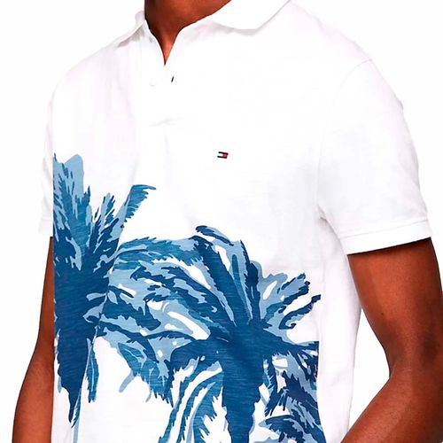 Camisa Casual Para Caballero Tommy Hilfiger Blanco MW0MW34758-YBR