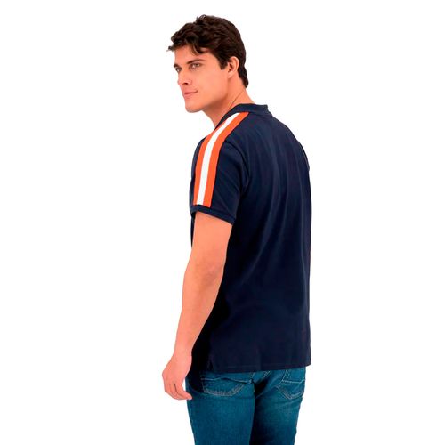 Playera Tipo Polo Para Caballero Nautica Azul N1H01094-459