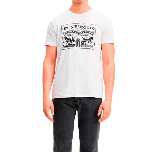 Playera Casual Para Caballero Levis Blanco 22495-0046 M