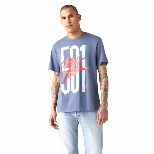 Playera Casual Para Caballero Levis Azul 16143-1547