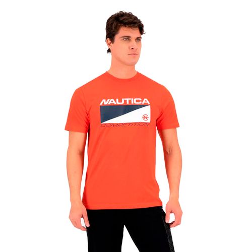 Playera Casual Para Caballero Nautica Rojo N7H01108-823