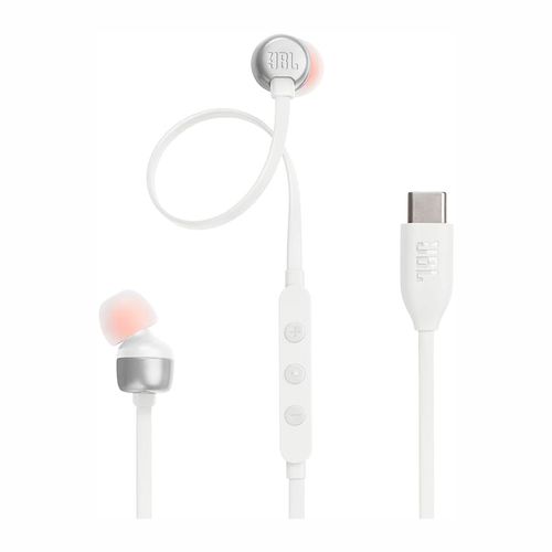 Audífonos alámbricos Jbl blanco Jblt310cwhtam