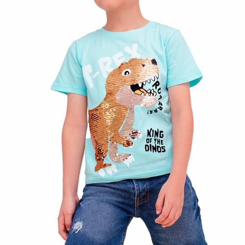 Playera Casual Para Niño Choys Azul 8481