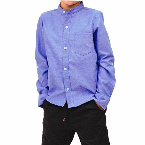 Camisa Casual Para Niño Choys Azul 8594