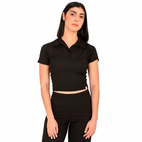 Blusa Casual Para Jovencita Punto Sole Negro CONDESA