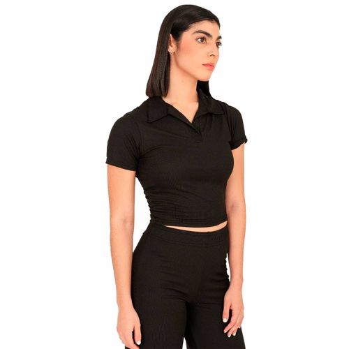 Blusa Casual Para Jovencita Punto Sole Negro CONDESA