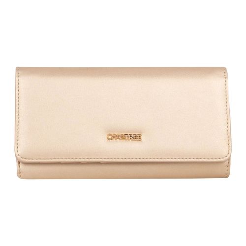 Cartera Casual Para Dama Crabtree Dorado E3509