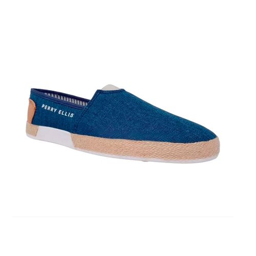 Zapato Casual Para Caballero Perry Ellis Azul 6813