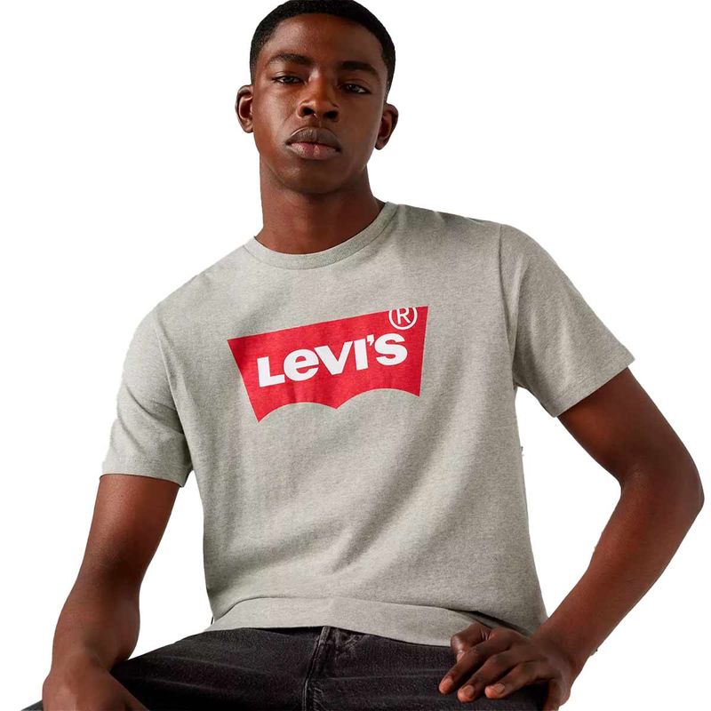 Playera levis gris deals