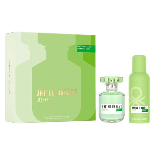 Estuche para dama Benetton united dreams live free edt 65200794