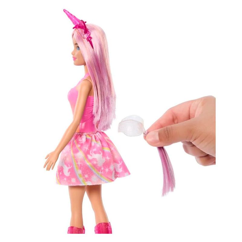 Muneca Unicornio Con Falda De Ensueno Barbie Multicolor HRR13 La Marina