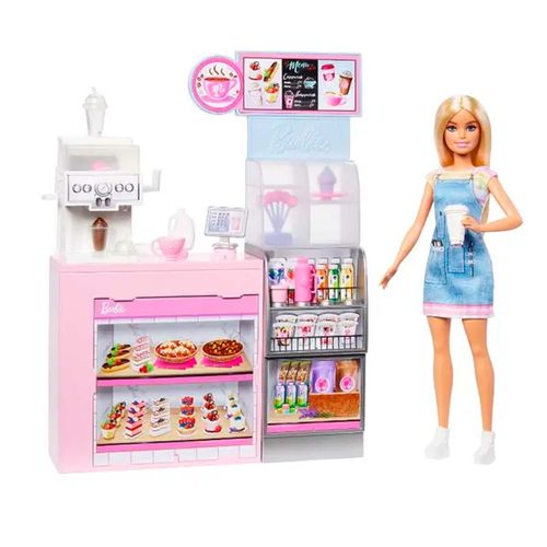 Set de diversión en la cafetería Barbie multicolor hxn94