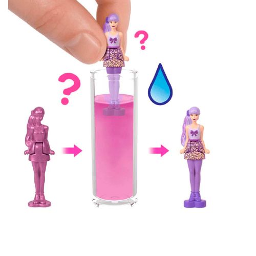 Figura mini Barbieland color reveal Barbie multicolor hyf28