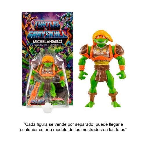 Figura De Acción Master Of The Universe Turtles Mattel Multicolor HPR00