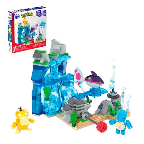 Set De Construcción Pokémon Aventura Acuática Mega Bloks Multicolor HXF79