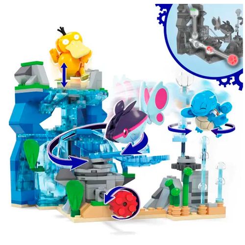 Set De Construcción Pokémon Aventura Acuática Mega Bloks Multicolor HXF79