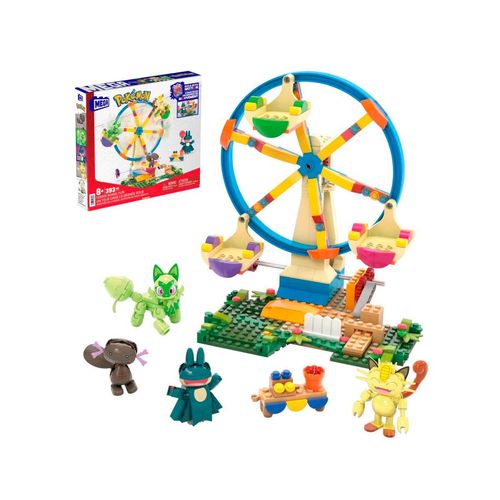 Set de construcción rueda de la fortuna pokémon Mega Bloks multicolor hxf80