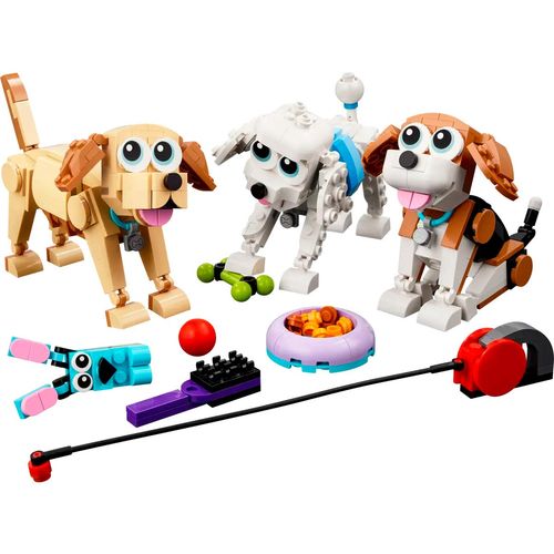Set de perros adorables armable Lego multicolor 31137