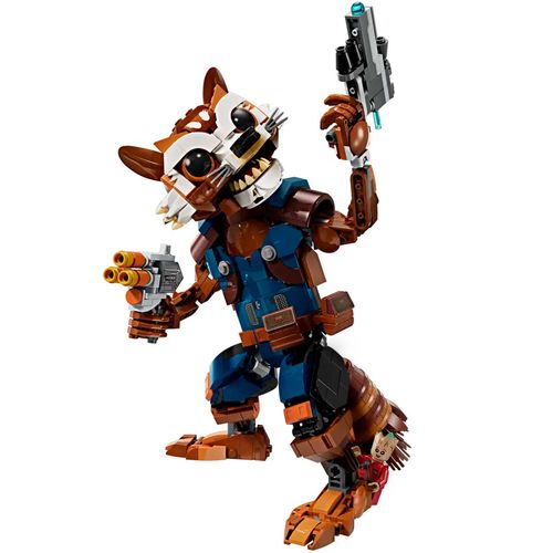Set rocket y baby groot armable Lego multicolor 76282