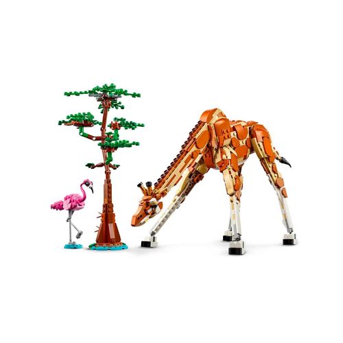 Set De Safari De Animales Salvajes 3 En 1 Armable Lego Multicolor 31150