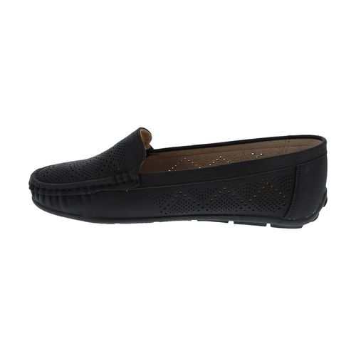 Mocasín Confort Para Dama Comfort Fit Negro 24960/24961