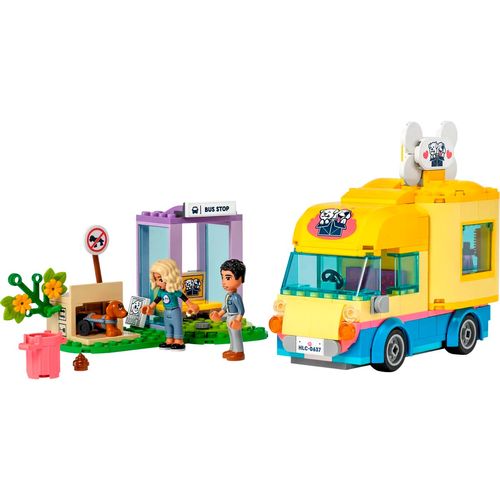Set de furgoneta de rescate canino armable Lego multicolor 41741