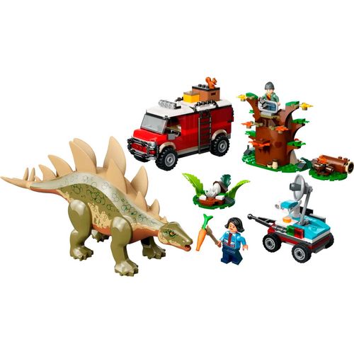 Set del descubrimiento del stegosaurus armable Lego multicolor 76965
