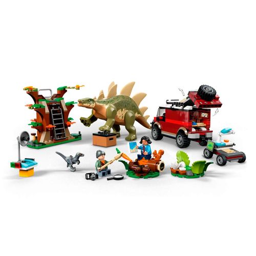 Set del descubrimiento del stegosaurus armable Lego multicolor 76965