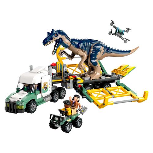 Set De Camión De Transporte Del Allosaurus Armable Lego Multicolor 76966