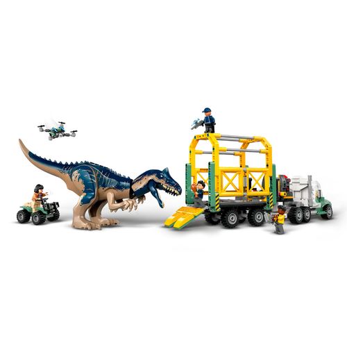 Set De Camión De Transporte Del Allosaurus Armable Lego Multicolor 76966