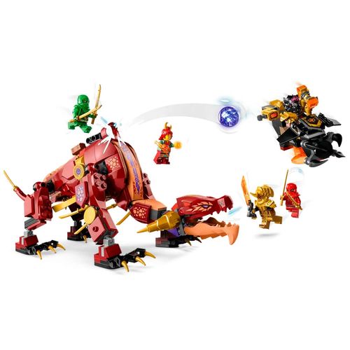 Set De Dragon De Lava Transformable De Heatwave Armable Lego Multicolor 71793