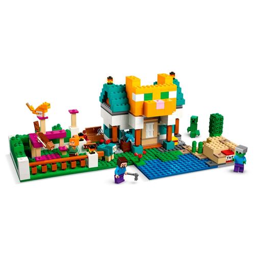 Set De Caja Modular Minecraft Armable Lego Multicolor 21249