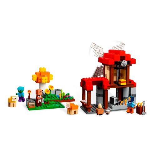 Set De La Granja Del Molino Minecraft Armable Lego Multicolor 21262