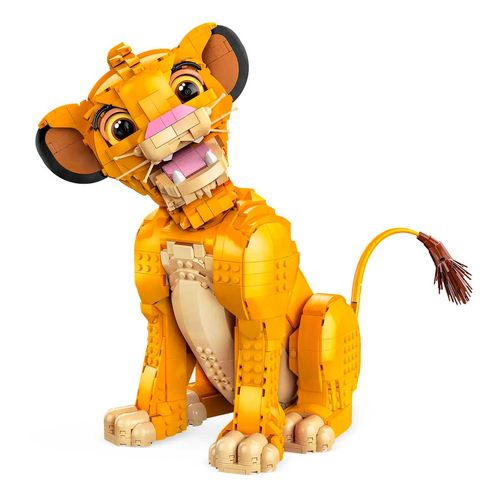 Figura El Rey León Simba Joven Armable Lego Multicolor 43247