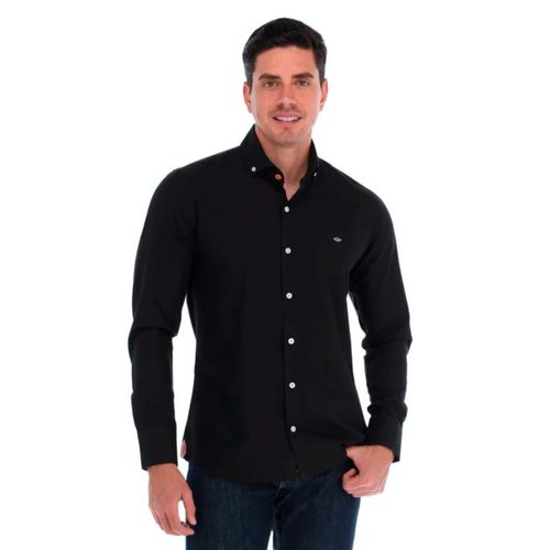 Camisa Porto Blanco negro para caballero CBASIC-13