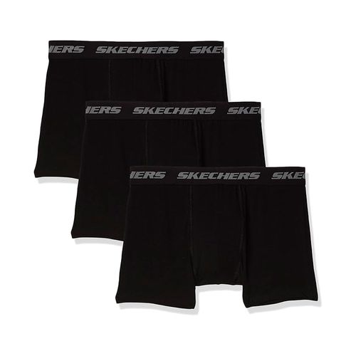 Bóxer Skechers negro para caballero 3Pzas AMU001BLK
