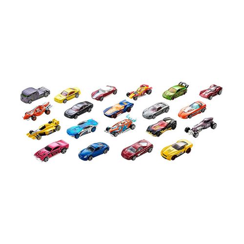Paquete de 20 carritos Hot Wheels multicolor h7045