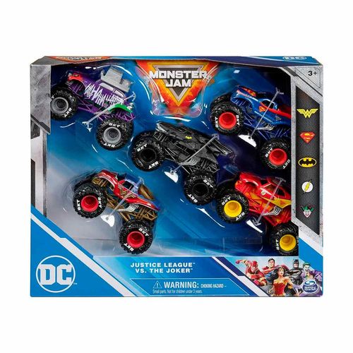 Set De 5 Camionetas Dc Monster Jam Multicolor 6066792