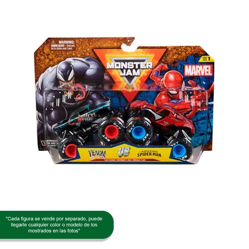 Paquete De 2 Munster Truck Marvel Monster Jam Multicolor 6070555