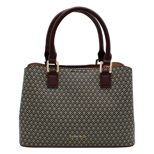 Bolso Satchel Para Dama Jaime Ibiza Chocolate micro JI 2464