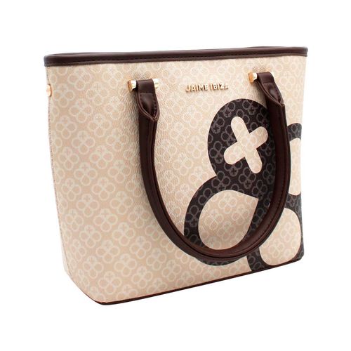 Bolso Satchel Para Dama Jaime Ibiza Chocolate mini taupe JI 2465