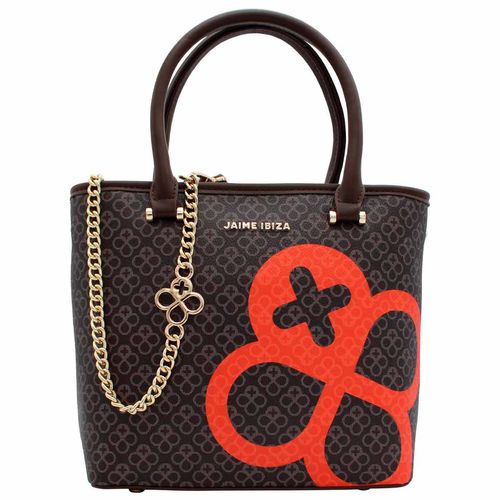 Bolso Satchel Para Dama Jaime Ibiza Chocolate mini JI 2465