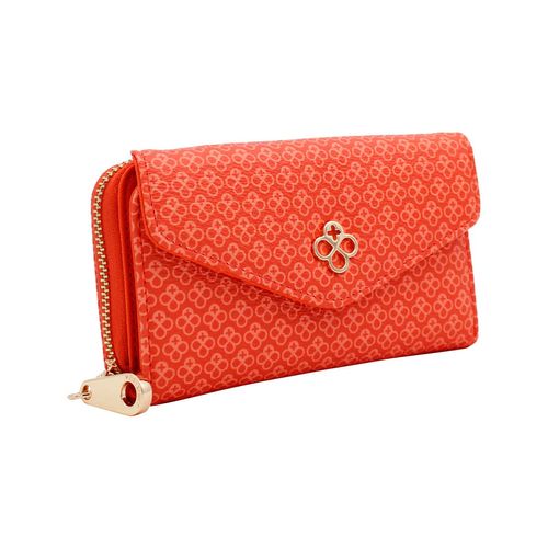 Cartera Para Dama Jaime Ibiza Chocolate Micro Naranja JI 521