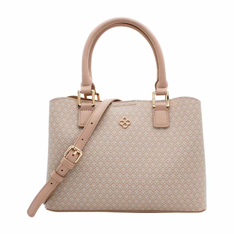 Bolso Satchel Para Dama Jaime Ibiza Chocolate taupe micro JI 2464