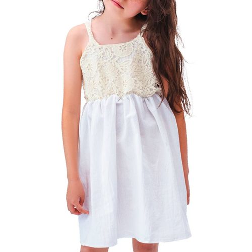 Vestido Casual Para Niña Choys Beige 10318